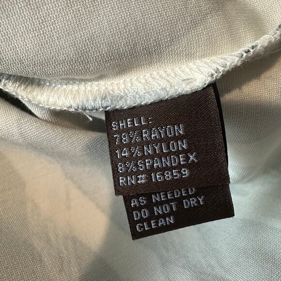 J. McLaughlin Devon Crewneck Dress Black Ivory River Cane L - Picture 6 of 8